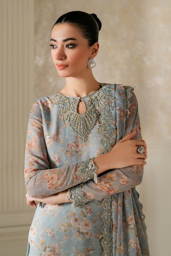 Iznik Embroiderd & Digital Printed Lawn 3PC