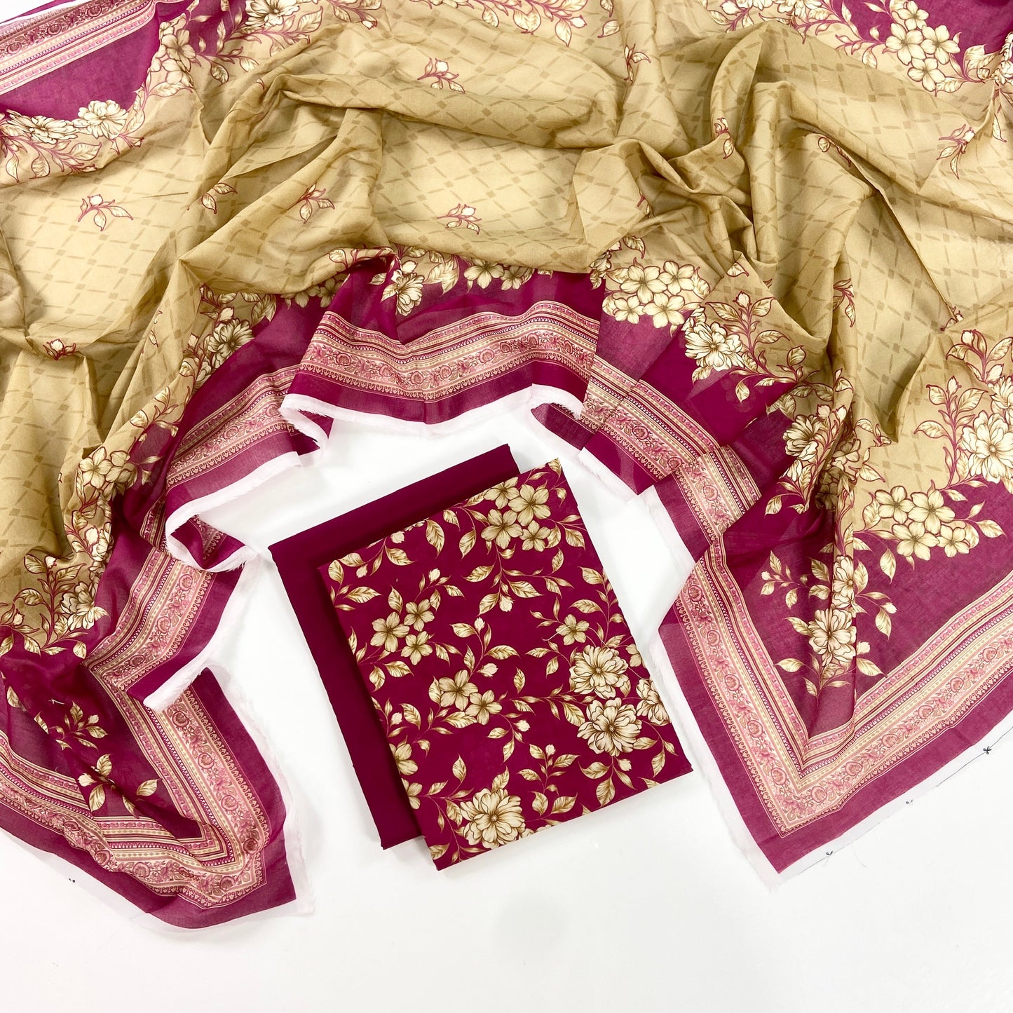 Sohni Dharti By Marooj Digital Printed Lawn 3PC