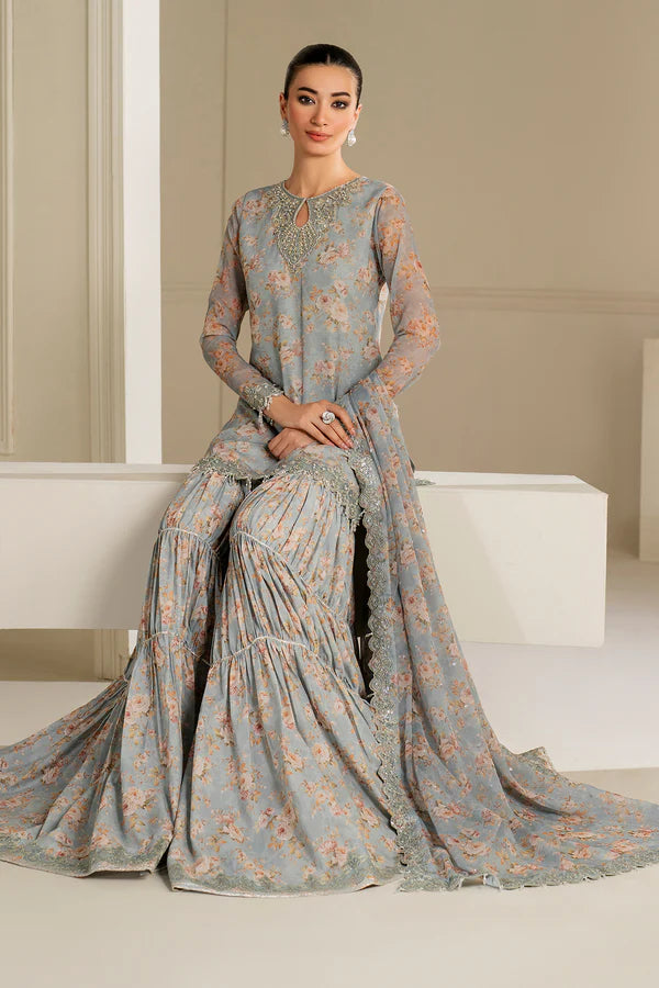 Iznik Embroiderd & Digital Printed Lawn 3PC