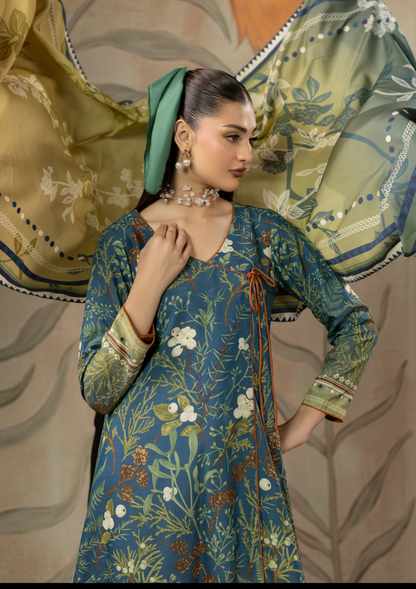 Wadi-e-Gull By Paltar Premium Printed Fancy Linen 3PC