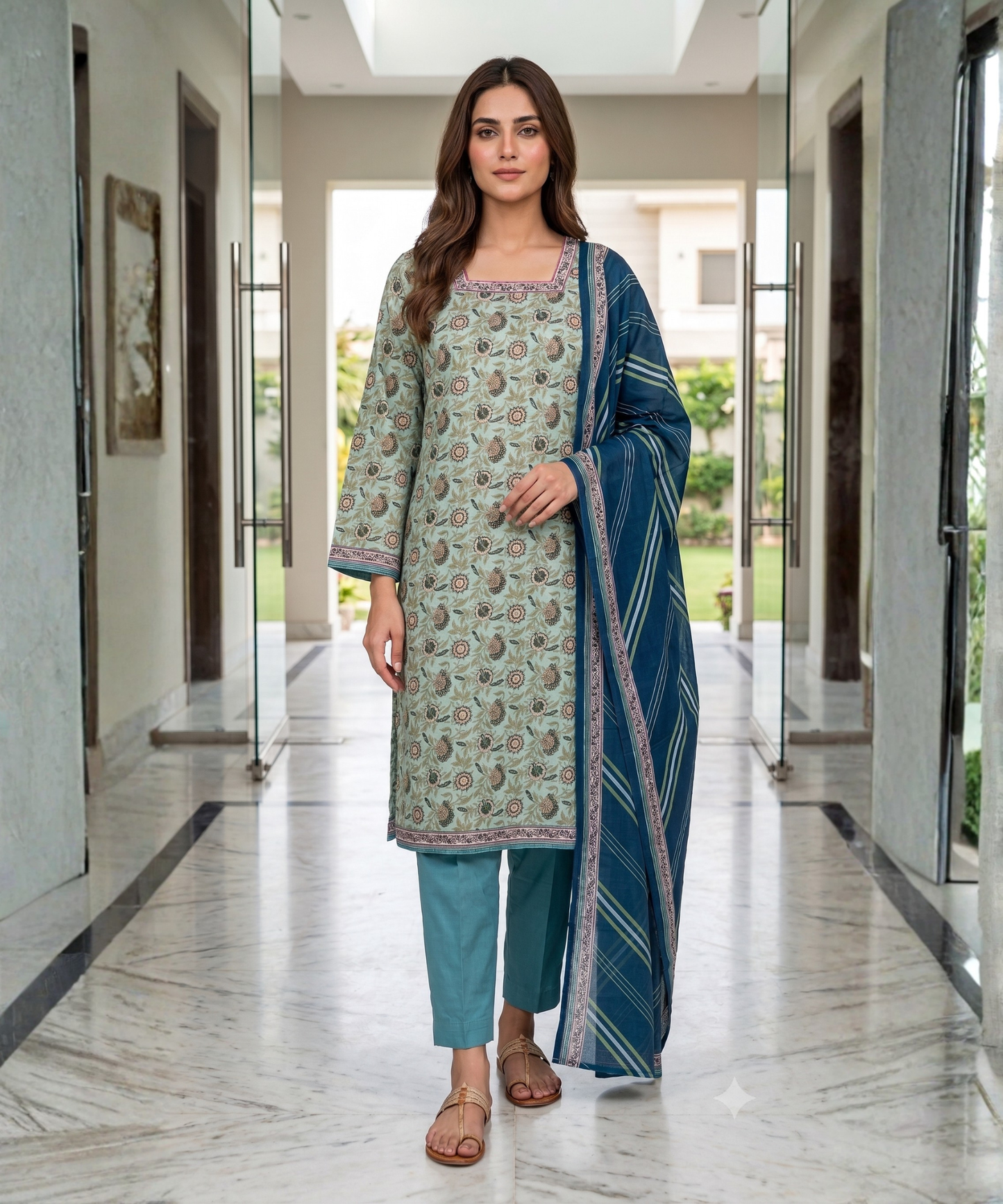 Bin Saeed Digital Printed Lawn 3PC