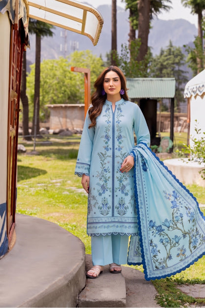 Zarish By Shanaya Digital Printed Karandi 3PC