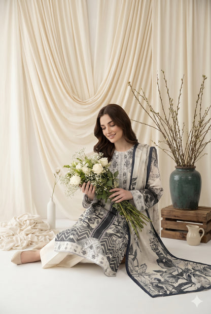 Gulnaar By Anaya Noor Digital Printed Lawn 3PC