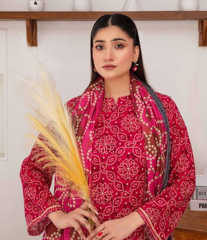 Mehar By Fiza Noor Printed Khaddar 3PC