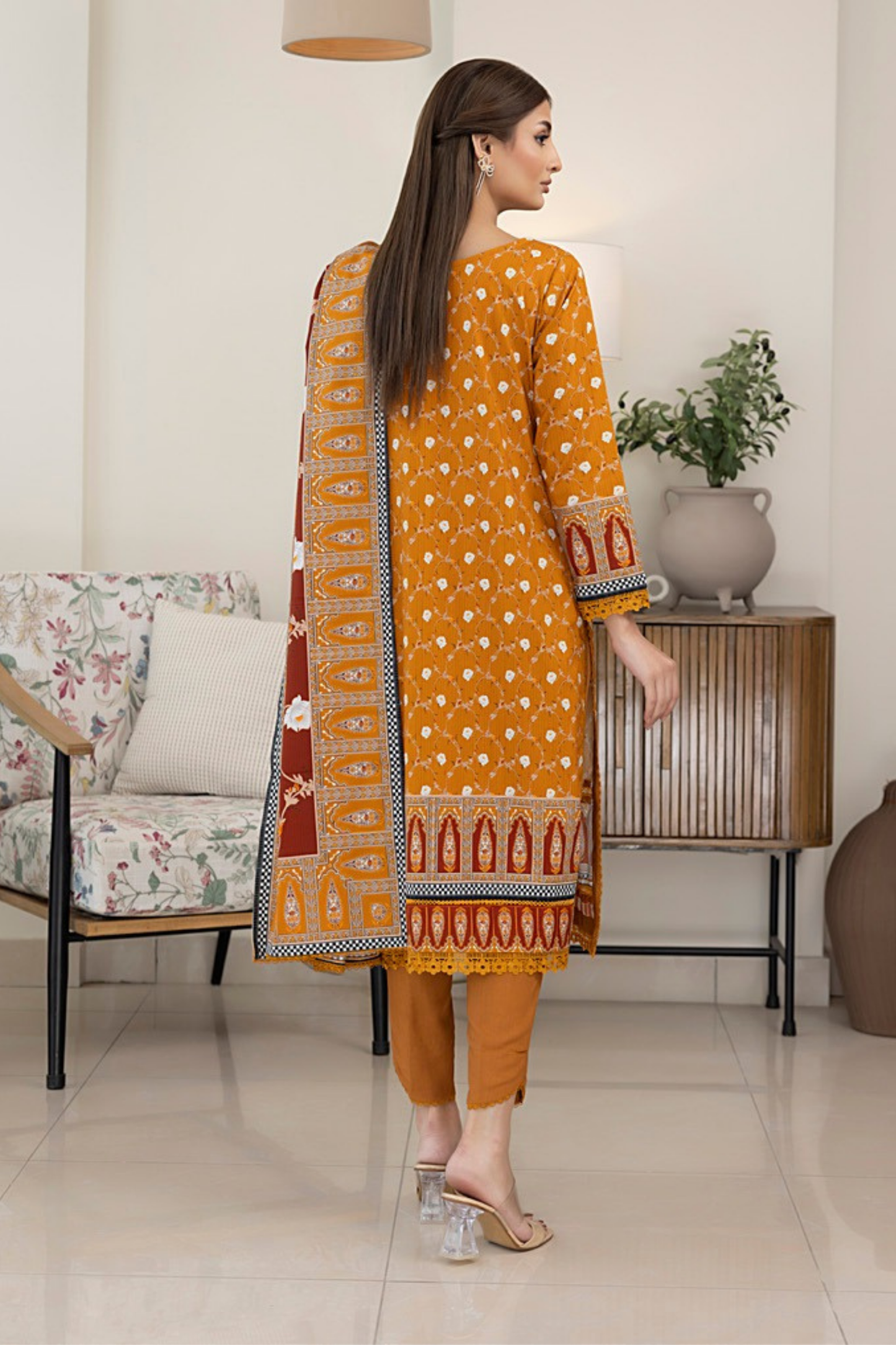 Salina Digital Printed Linen 3PC