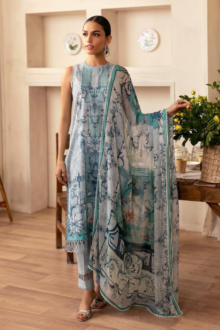 Saya Digital Printed Lawn 3PC