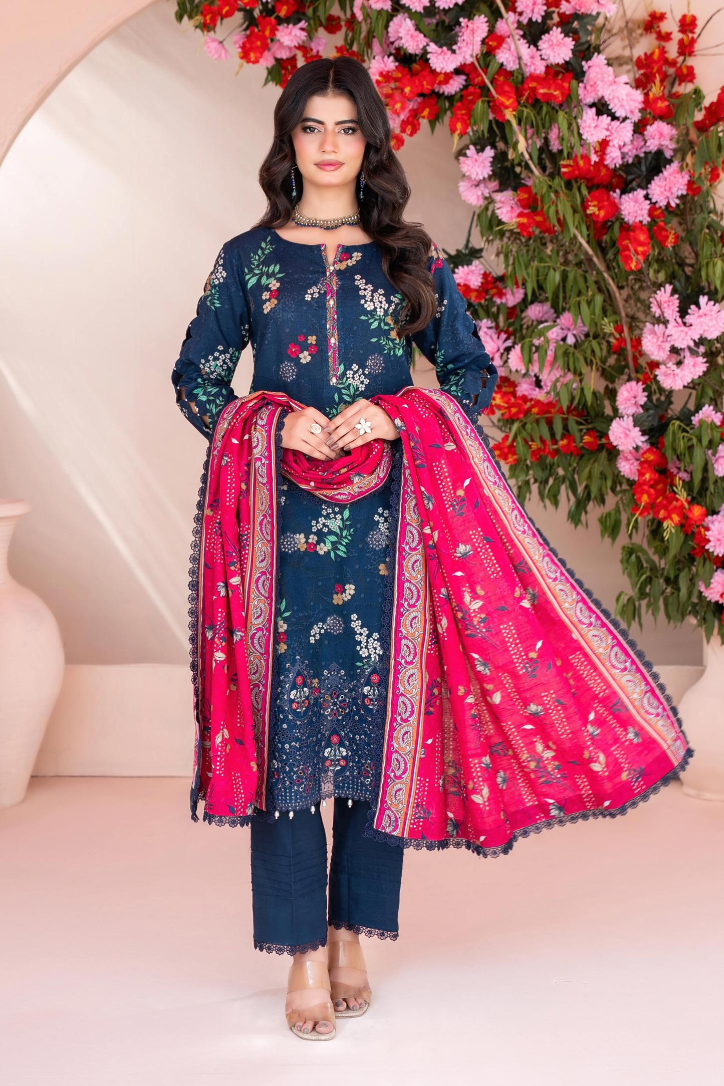 Zesh Airjet Full Embroidered Khaddar 3PC