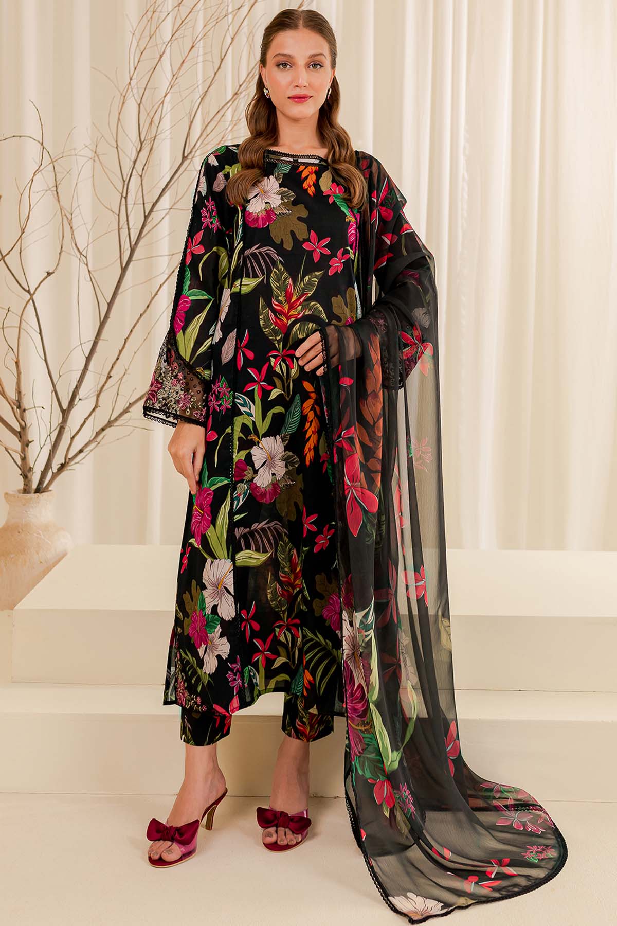 Farasha allover Printed Lawn 2-PC