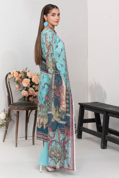 Mojo Berry By Marooj Digital Printed Lawn 3PC