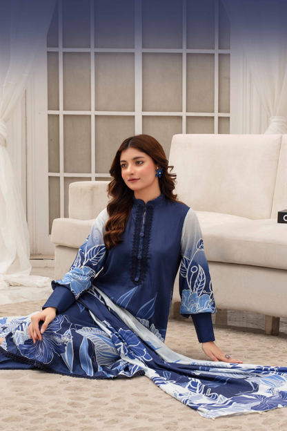 Fabiha By Feroza Digital Printed Linen 3PC