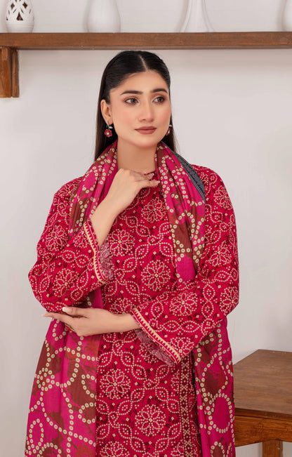 Mehar By Fiza Noor Printed Khaddar 3PC