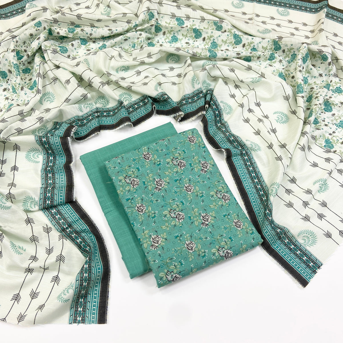 Anaya Noor Printed Chamki Khaddar 3PC