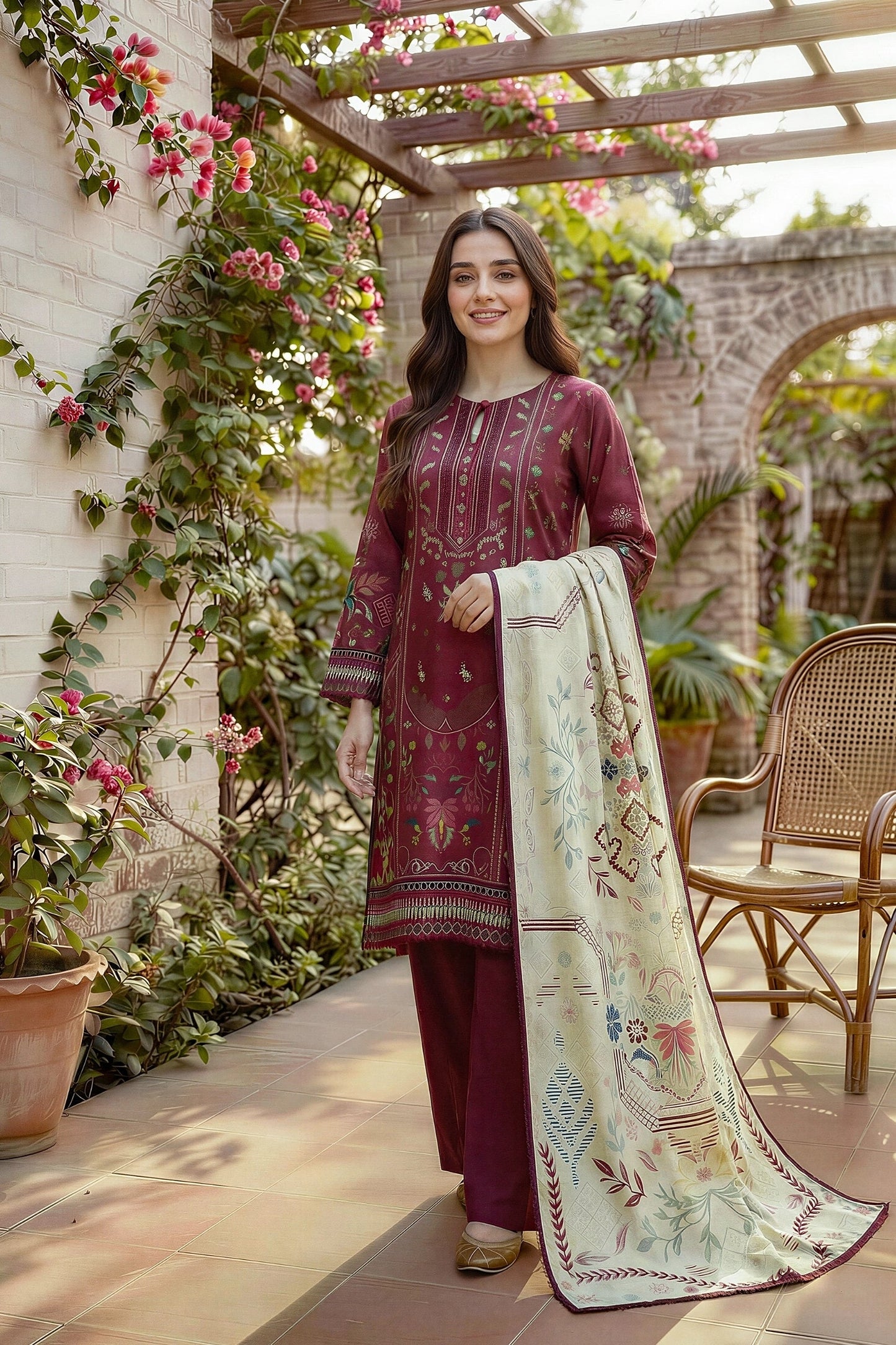 Zync By Florent Digital Printed Lawn 3PC