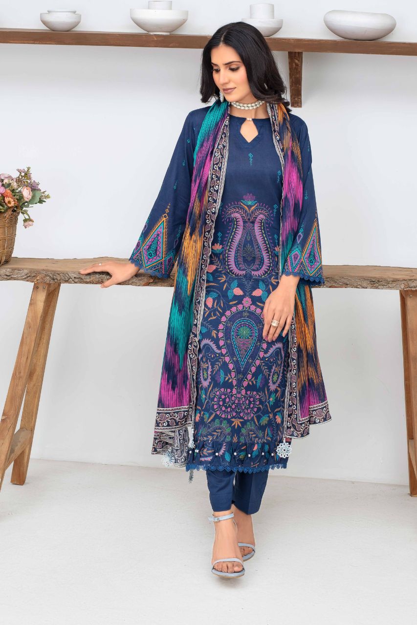 Fabiha By Feroza Digital Printed Lawn 3PC
