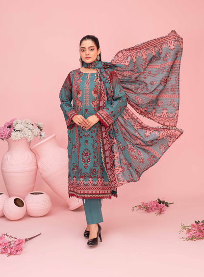 Fabiha By Feroza Printed Lawn 3PC