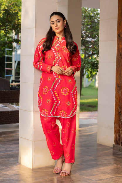 Raabi Digital Printed Khaddar 2PC