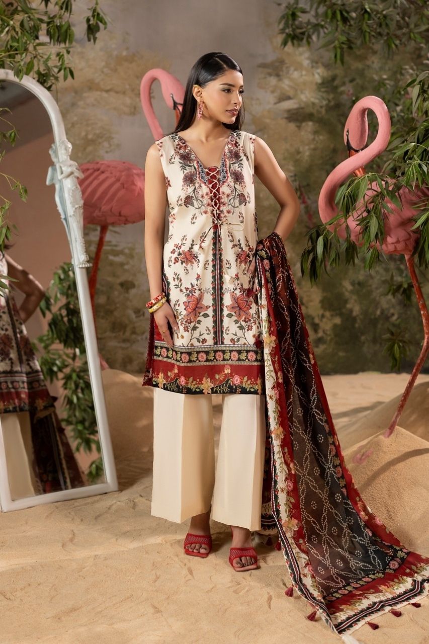 Naghma By Paltar Premium Printed Lawn 3PC