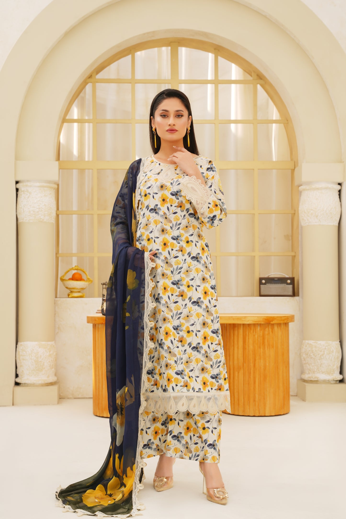 Jashn-e-Baharan By Anaya Noor Emb & Digital Printed Lawn 3PC