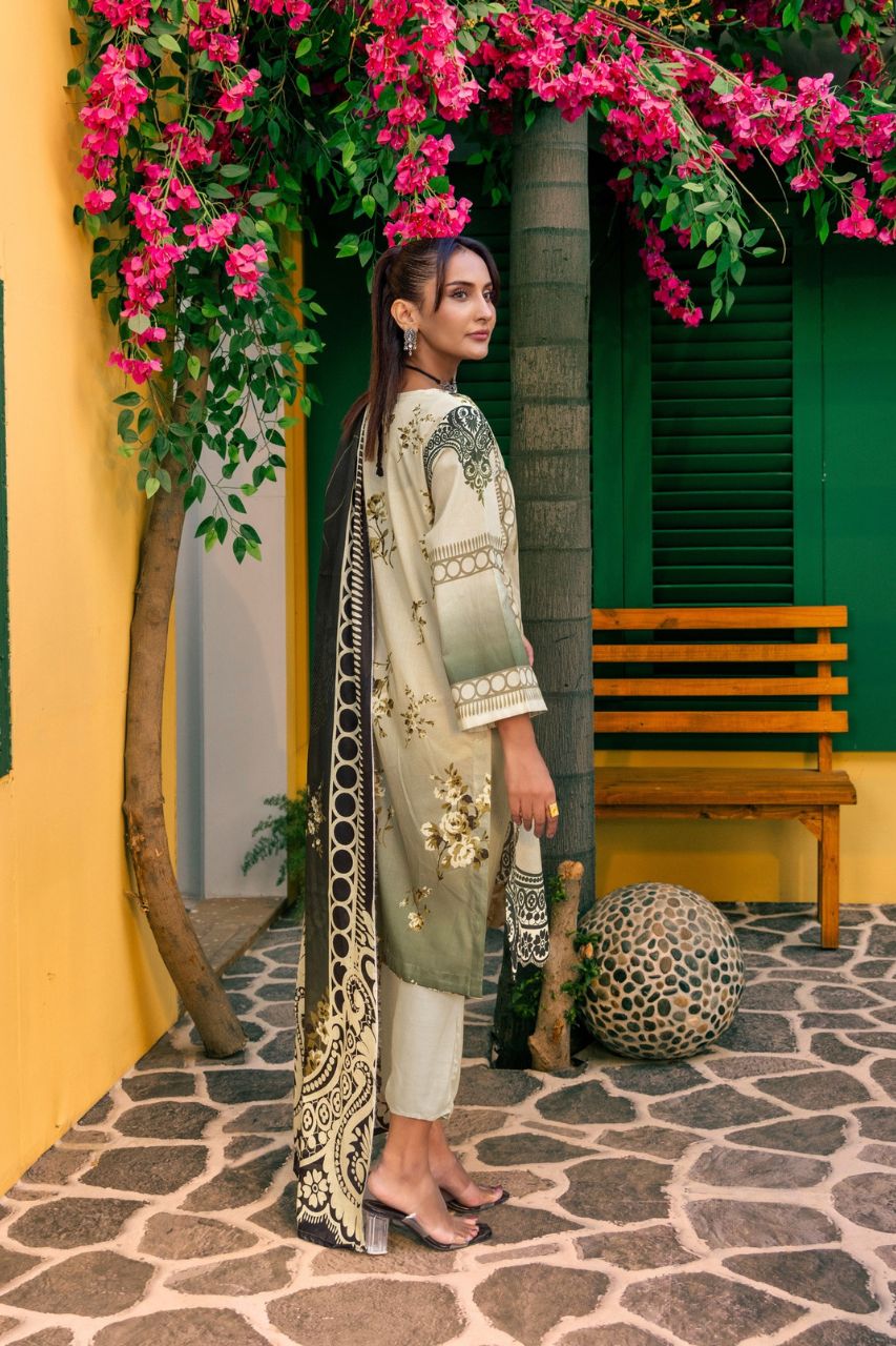 Rahat By Janan Digital Printed Lawn 3PC