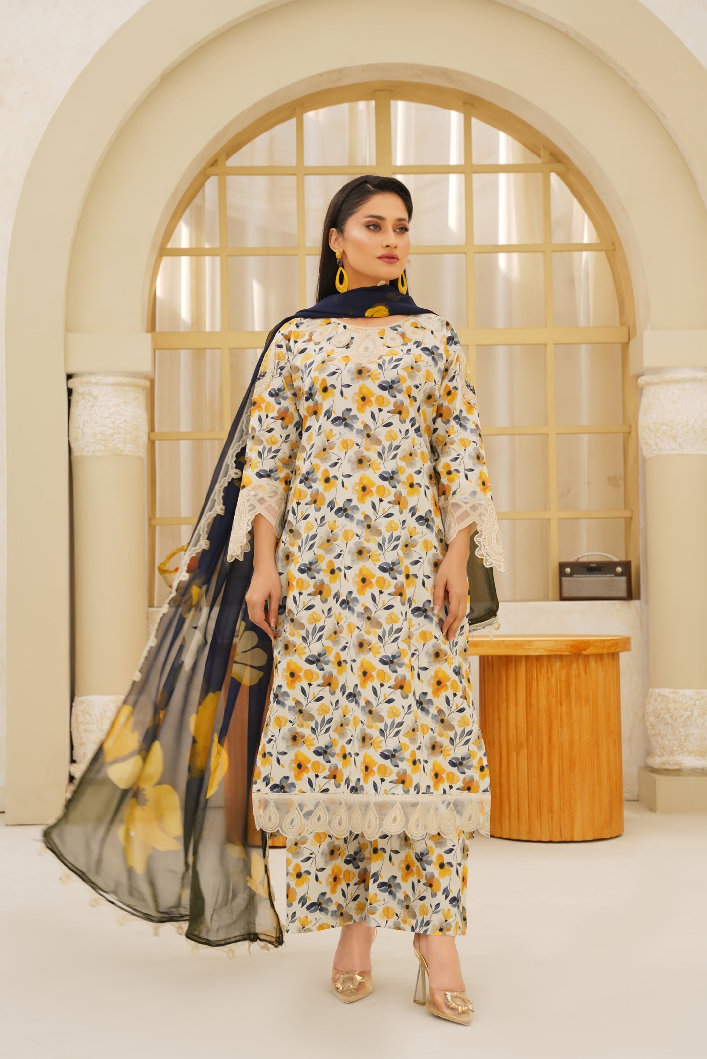 Jashn-e-Baharan By Anaya Noor Emb & Digital Printed Lawn 3PC