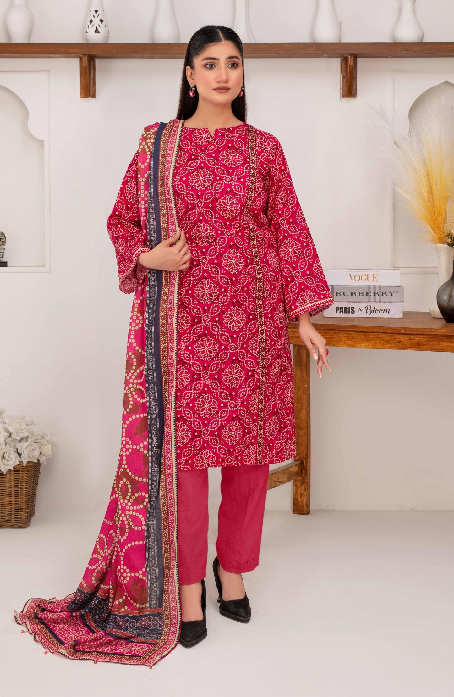 Mehar By Fiza Noor Printed Khaddar 3PC