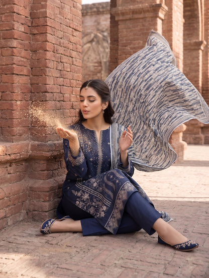 Lakhany Fully Embroidered Lawn 3PC