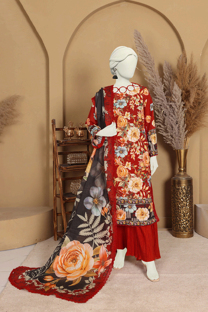 Imsha By Murashe Digital Printed Doria Lawn 3PC