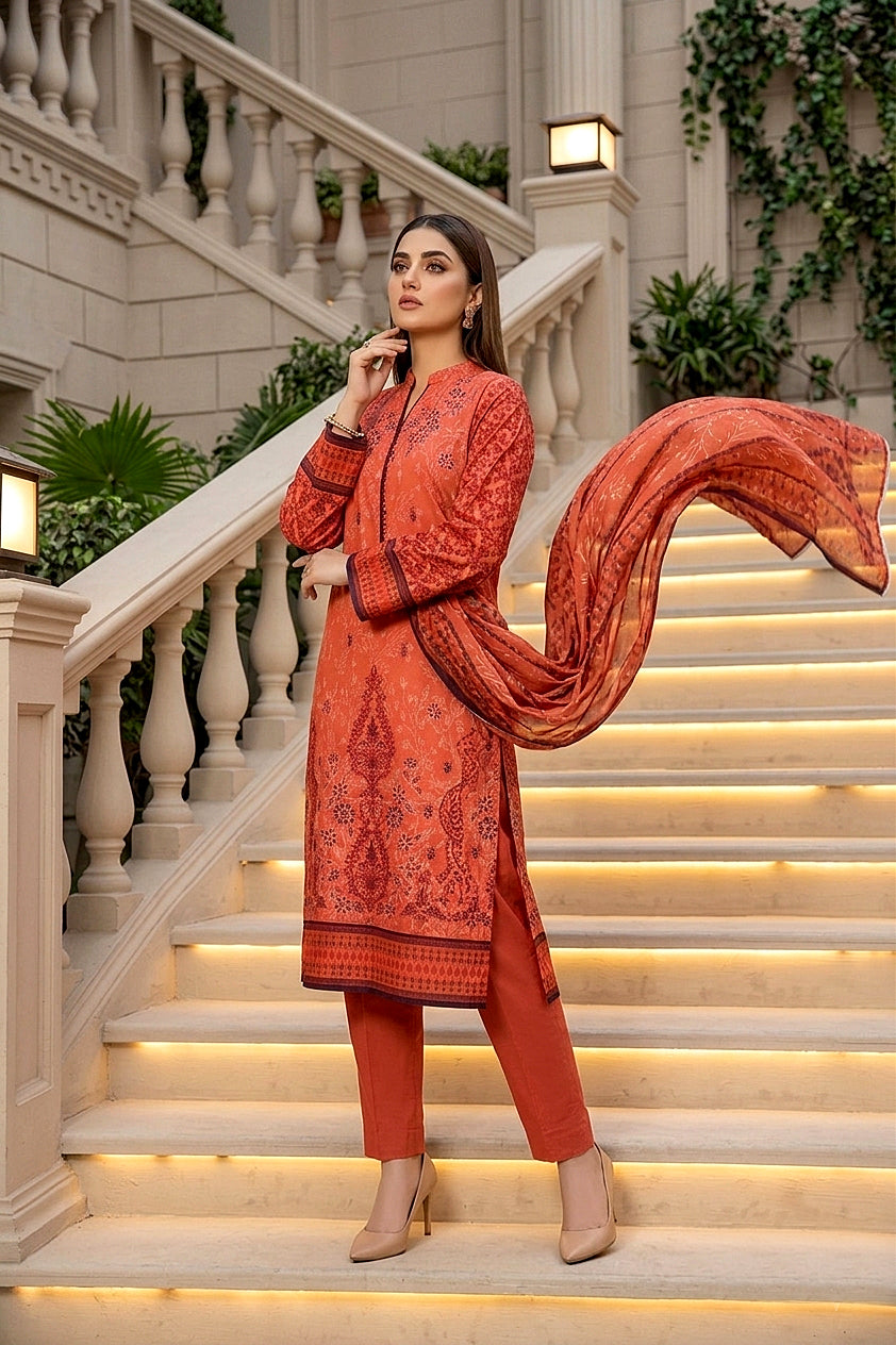 Ravish By Anaya Noor Printed & Emb Lawn 3PC