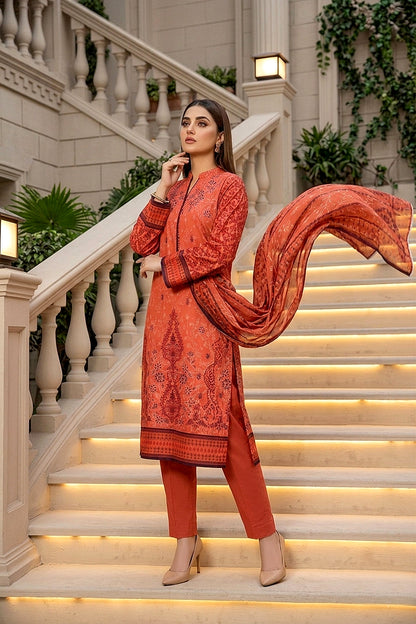 Ravish By Anaya Noor Printed & Emb Lawn 3PC