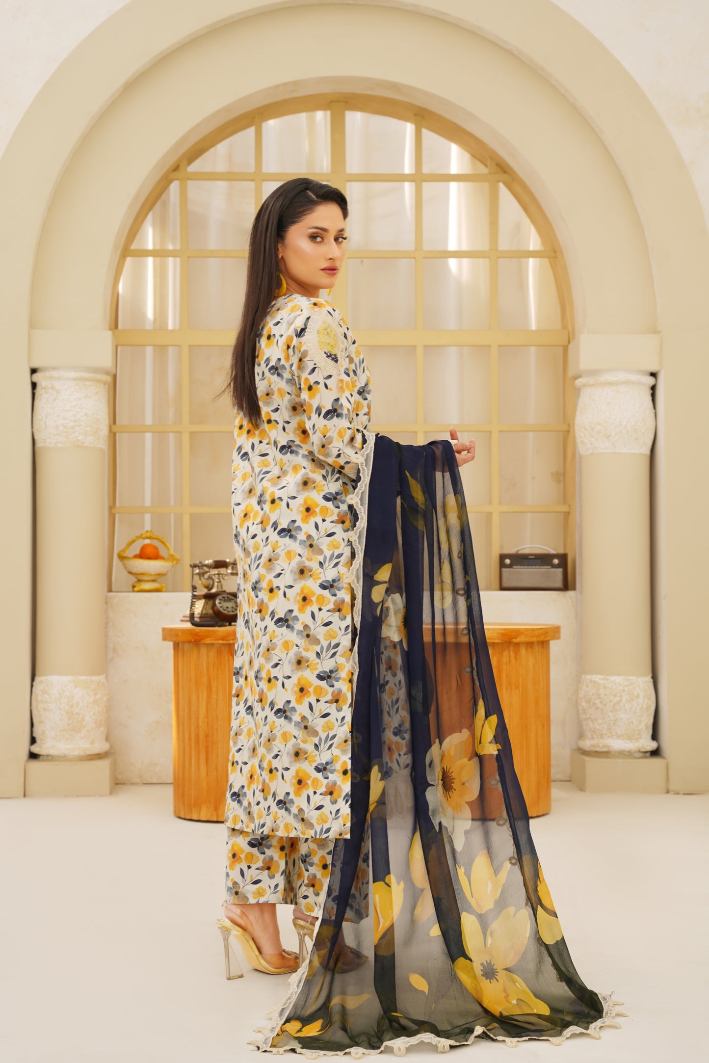 Jashn-e-Baharan By Anaya Noor Emb & Digital Printed Lawn 3PC