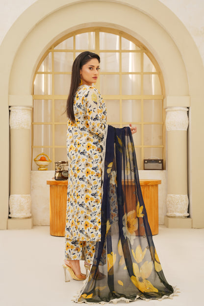 Jashn-e-Baharan By Anaya Noor Emb & Digital Printed Lawn 3PC
