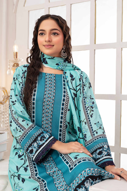 Fabiha By Feroza Digital Printed Bana Dora Staple Linen 3PC