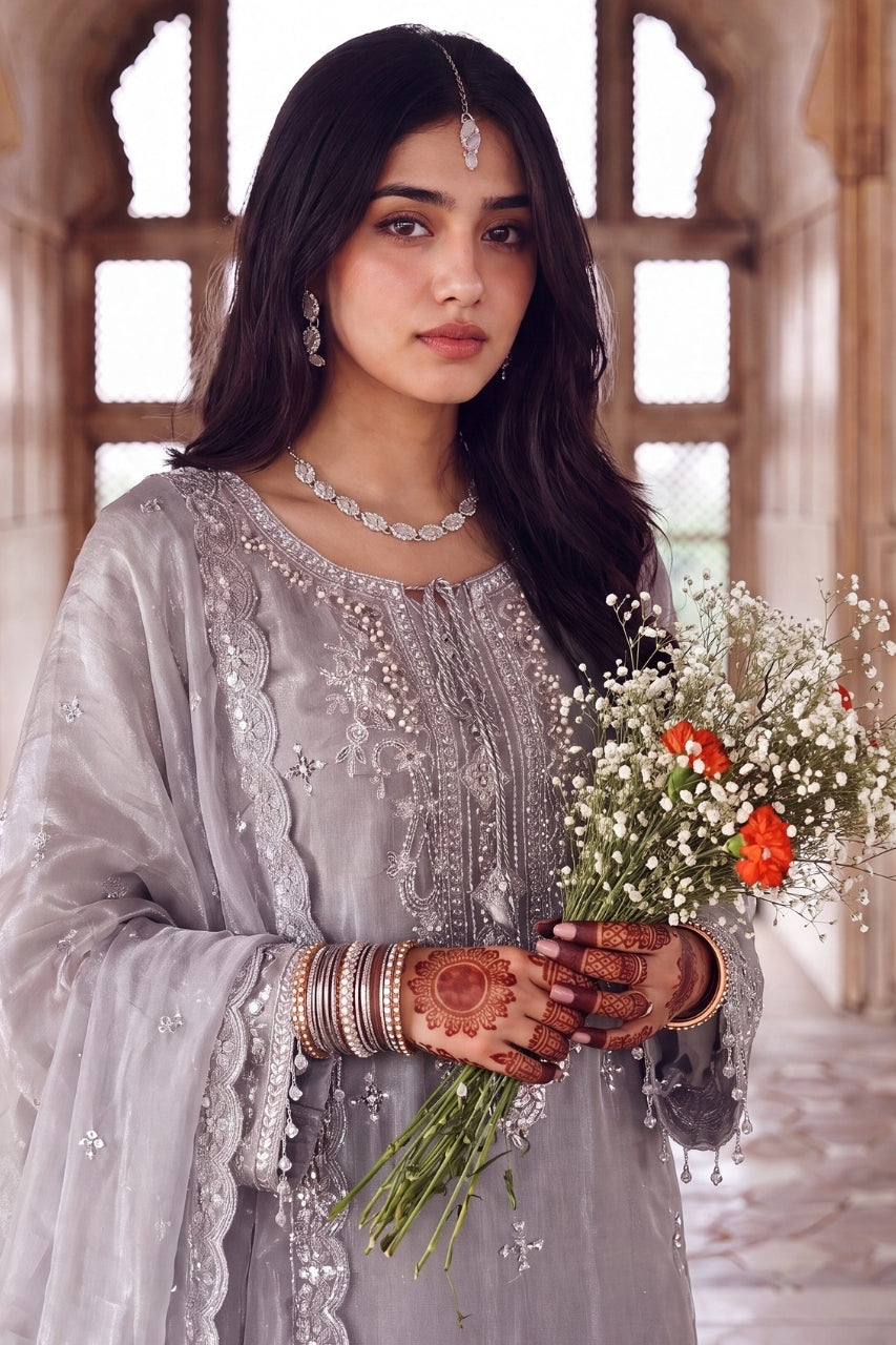 Zebaish By Dressline Luxury Un-Stitched Sheesha Silk Volume 3PC