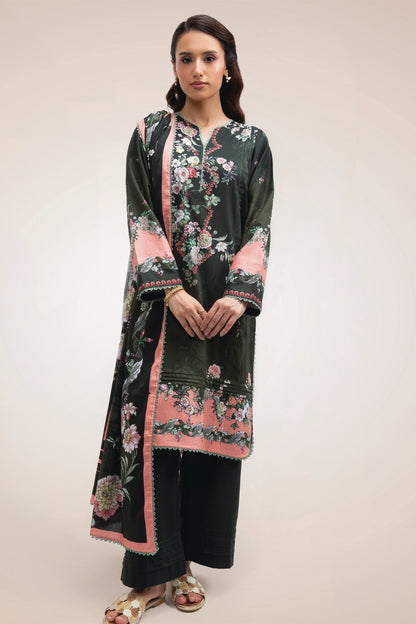 Raqs By Uneq Digital Printed Cotton Viscose 3PC