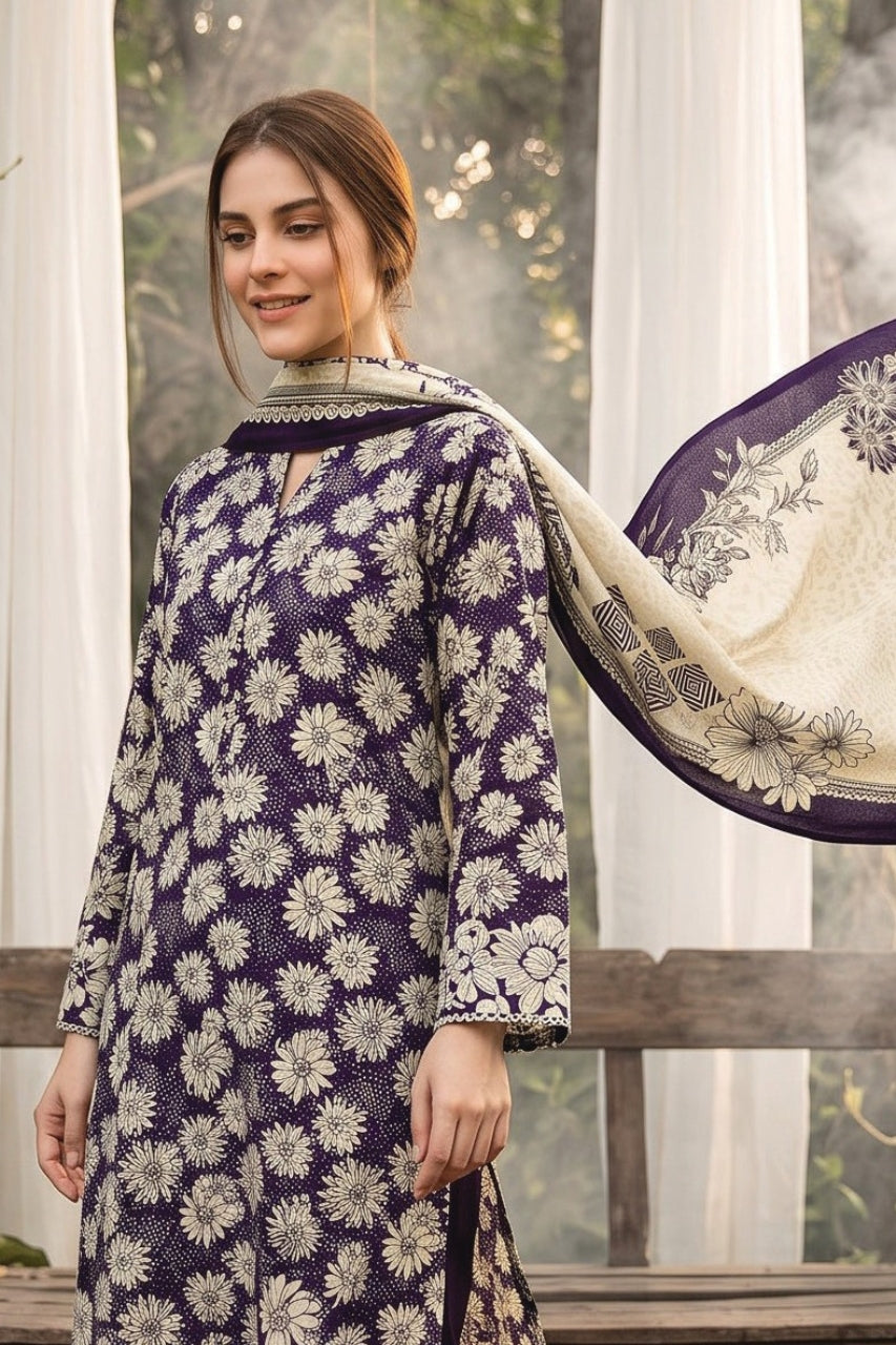 Salina By Regalia Digital Printed Khaddar 3PC