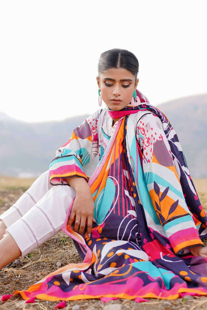 Paltar Digital Printed Lawn 3PC