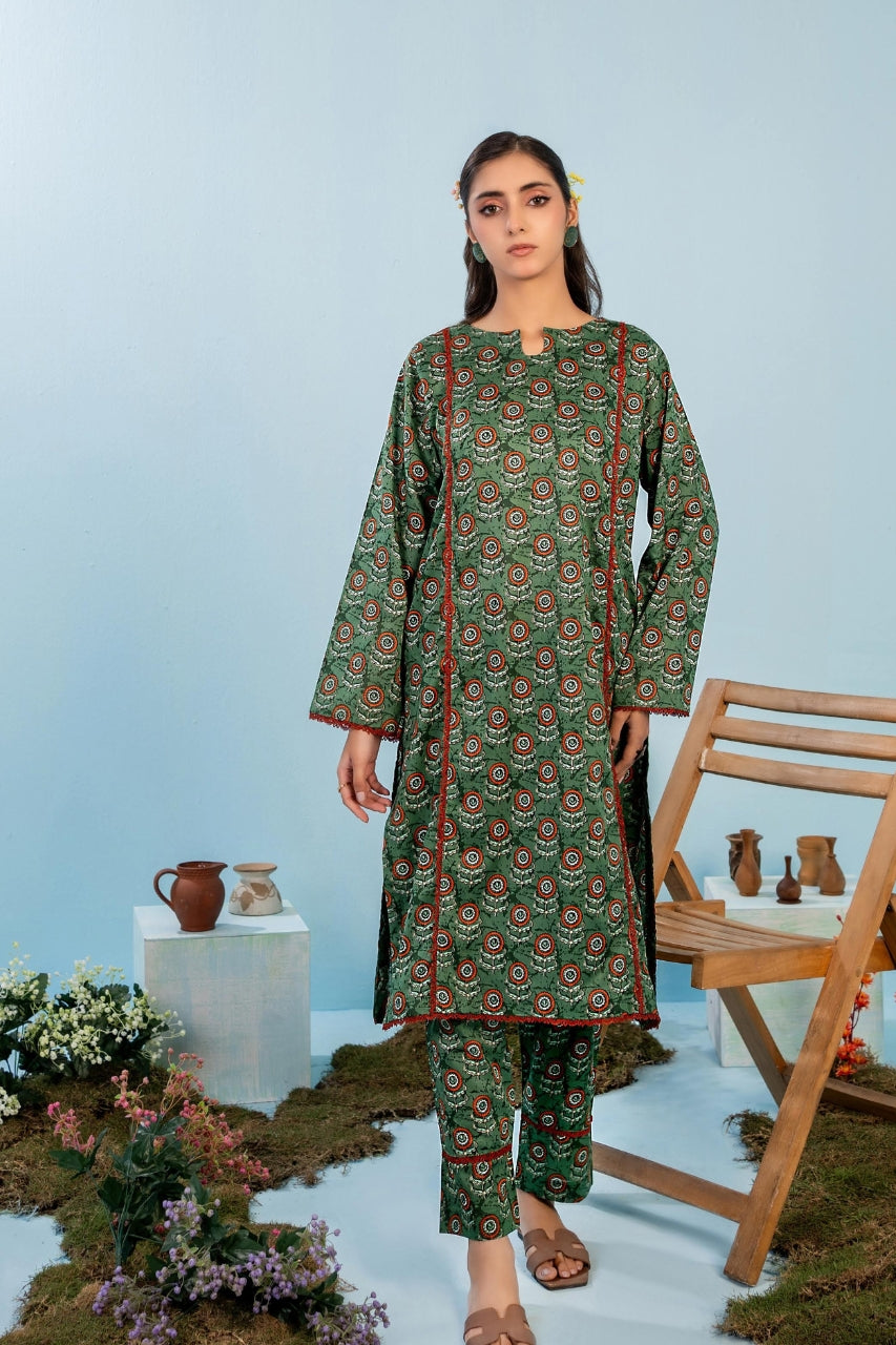 Zesh All Over Print Lawn 2-PC