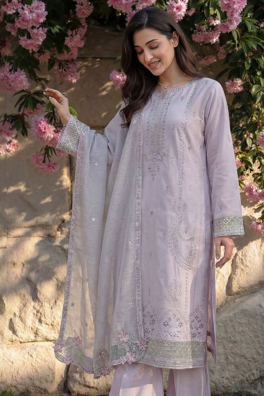 Farmaish | Dressline | Semi-Stitched |  Lawn