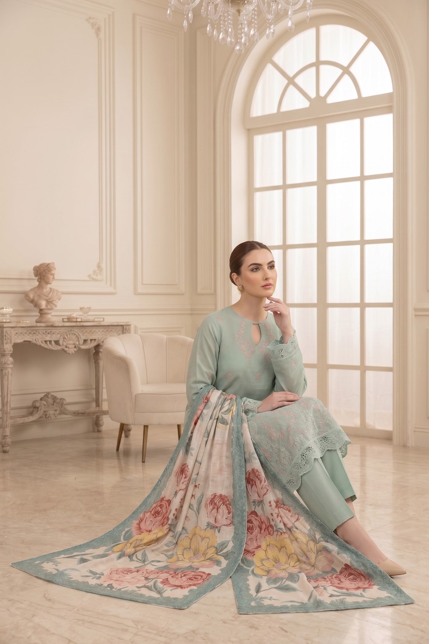Florent By Anaya Noor Embroidered 3PC