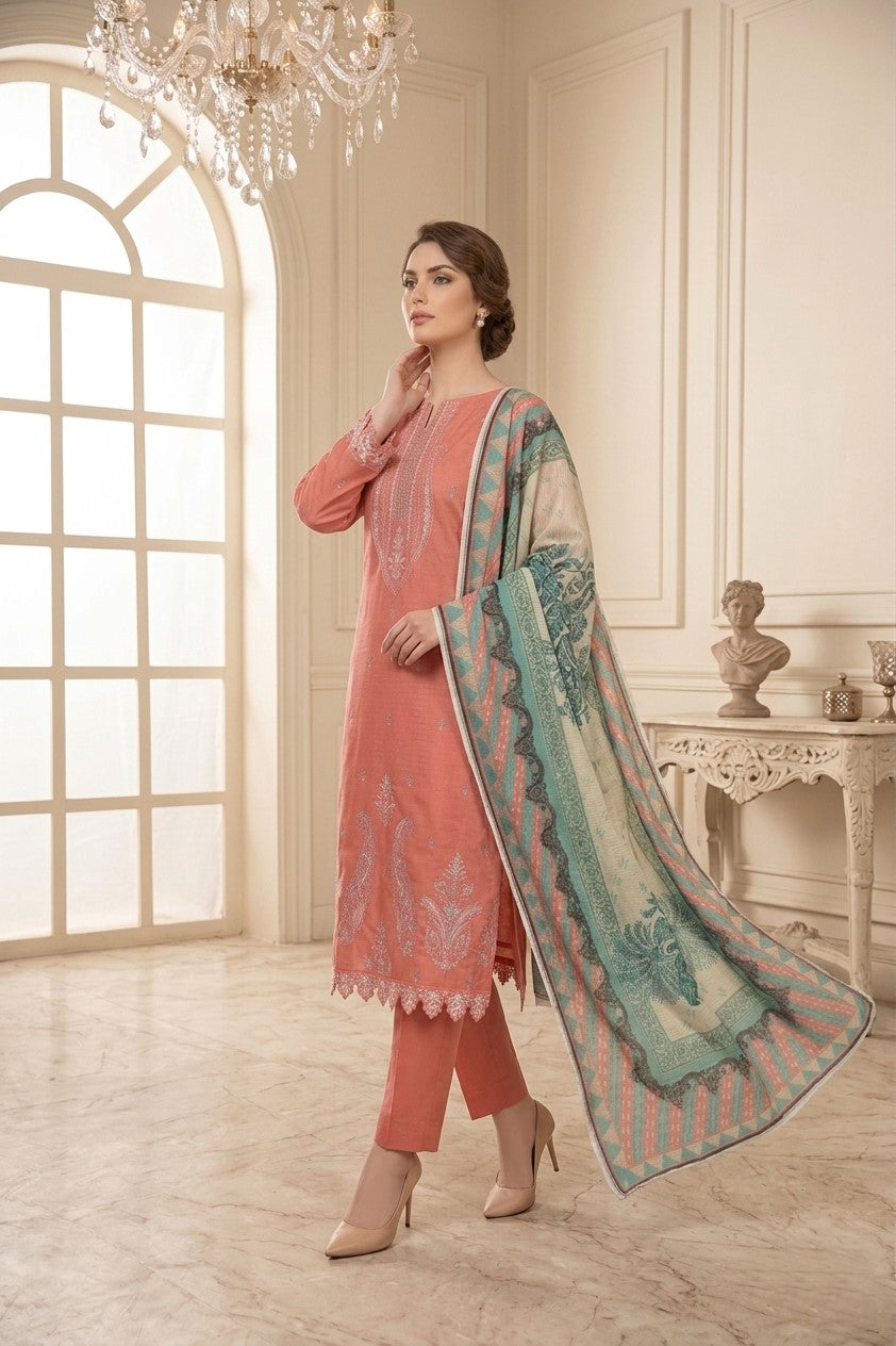 Florent By Anaya Noor Embroidered 3PC