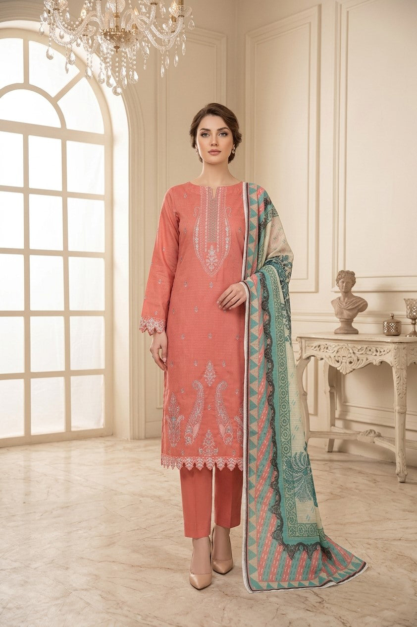 Florent By Anaya Noor Embroidered 3PC