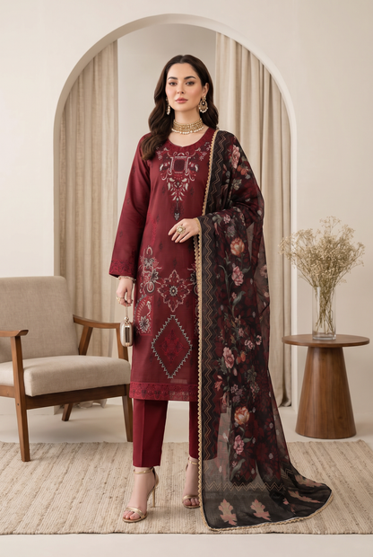 Florent By Anaya Noor Embroidered 3PC