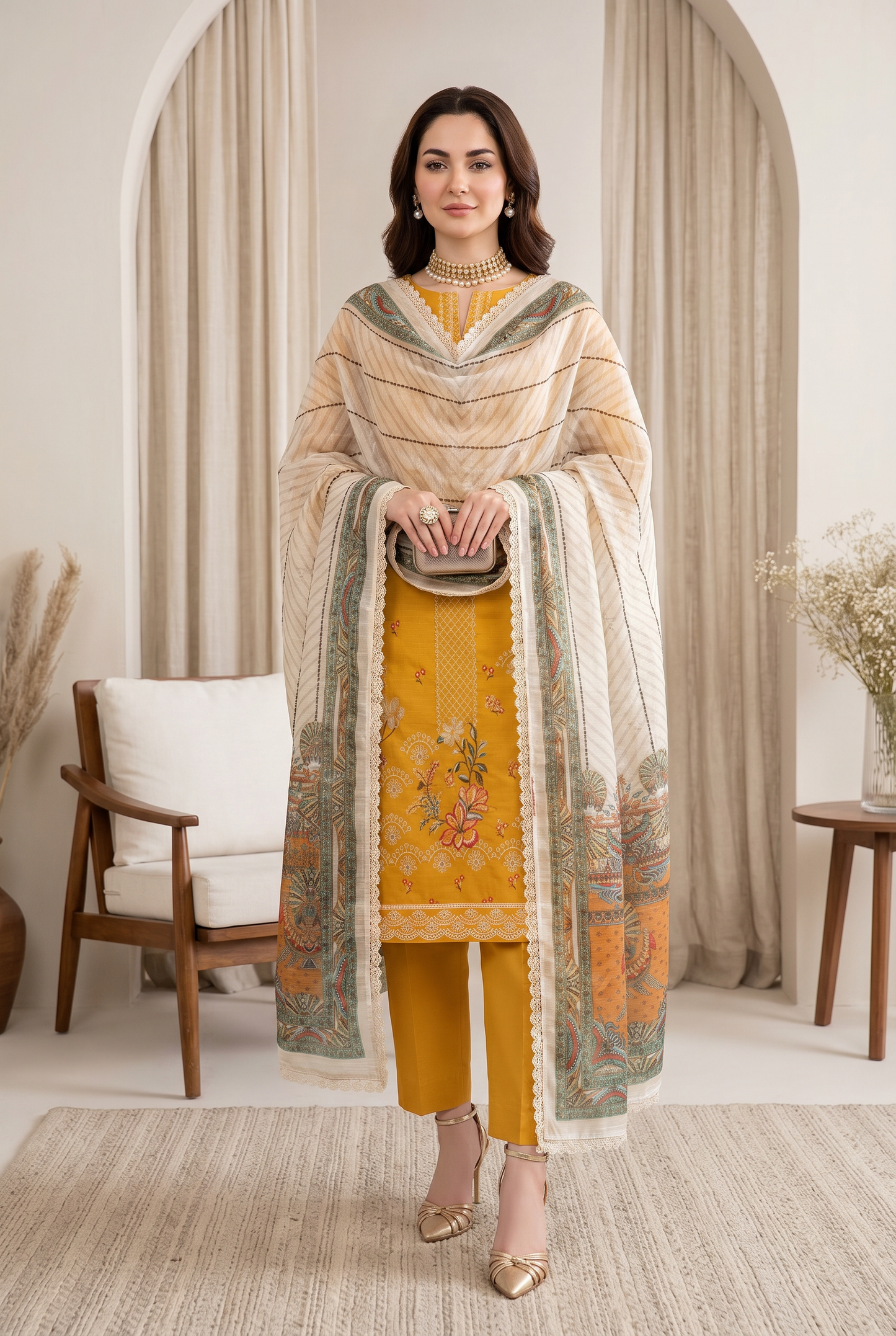 Florent By Anaya Noor Embroidered 3PC