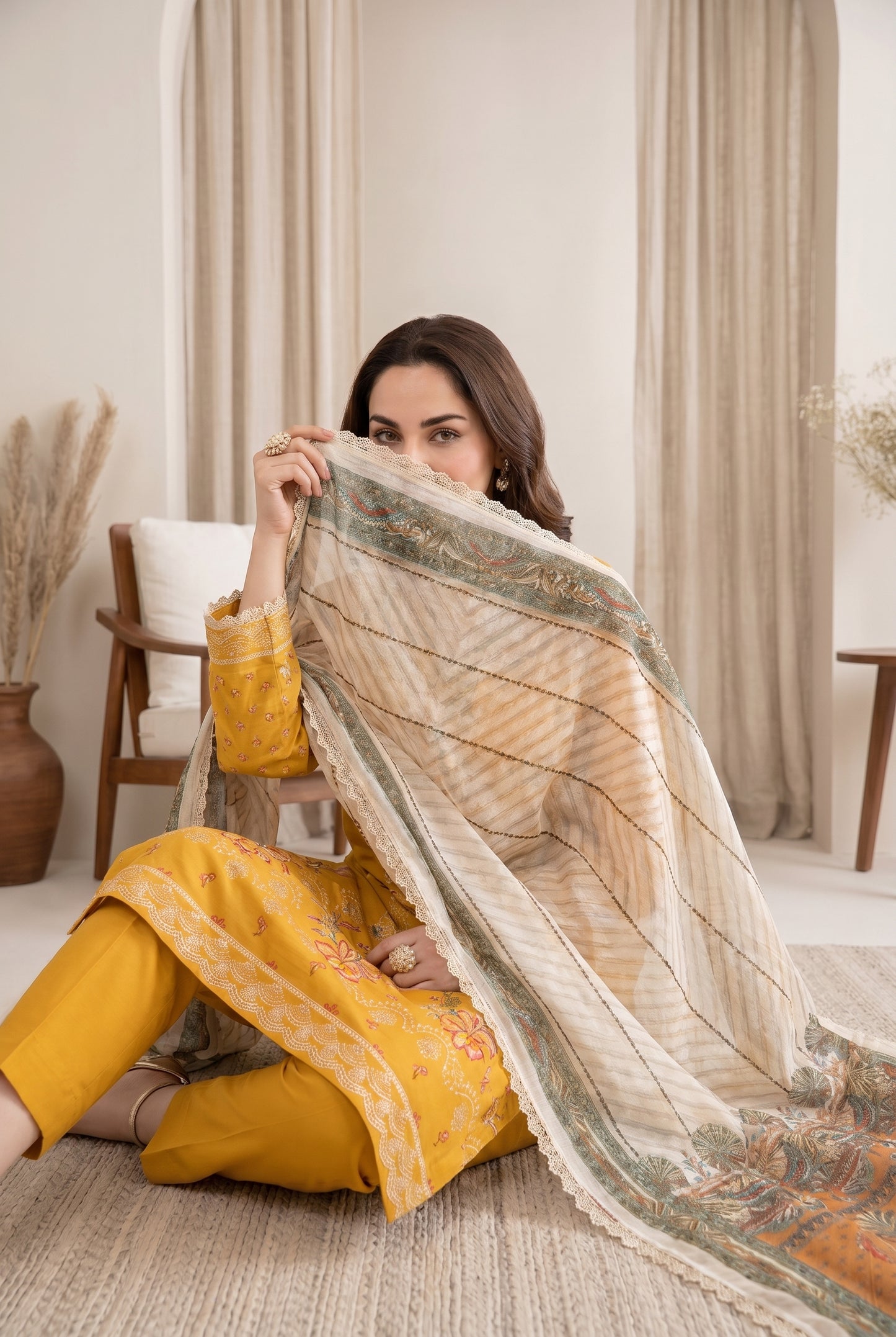 Florent By Anaya Noor Embroidered 3PC