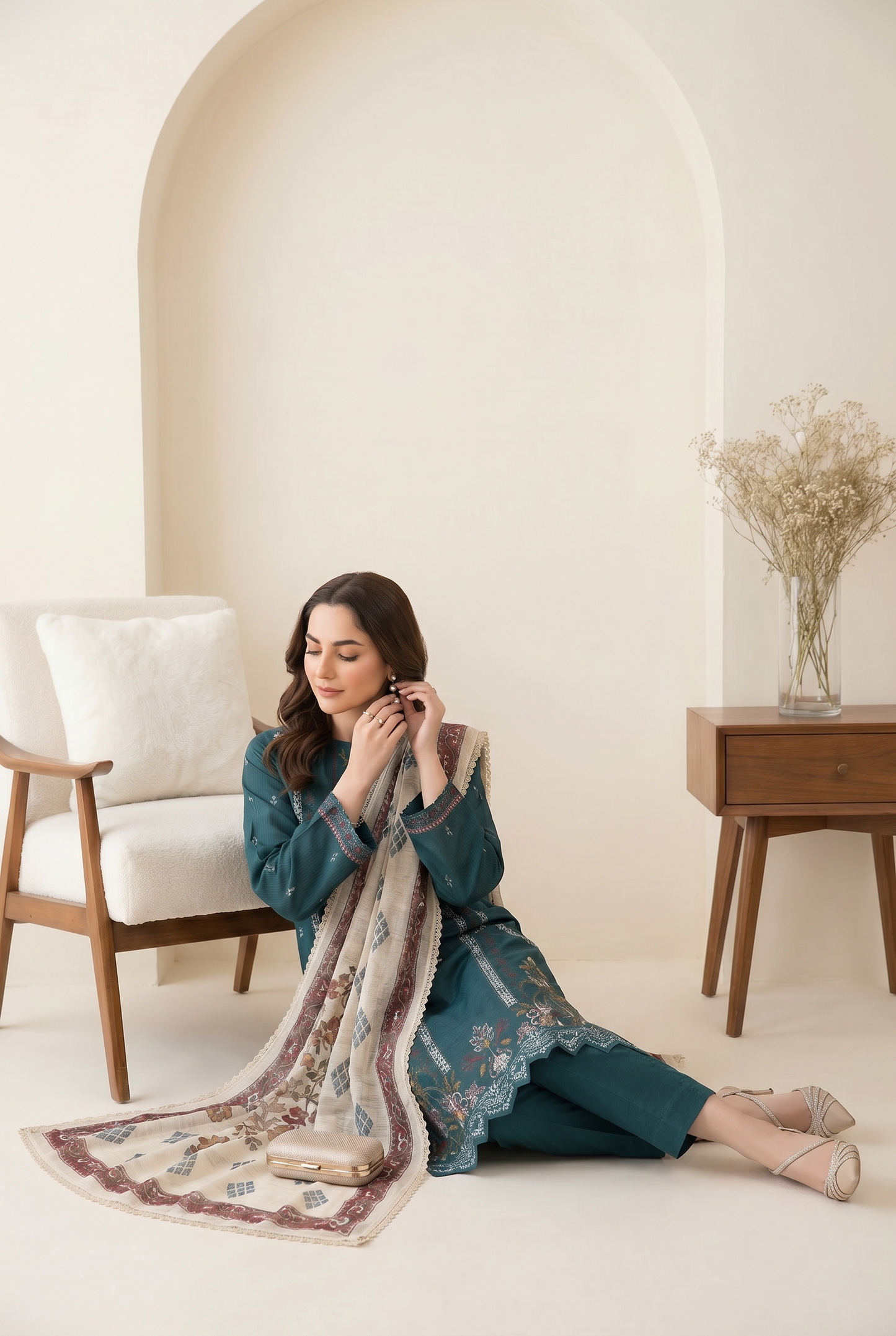 Florent By Anaya Noor Embroidered 3PC