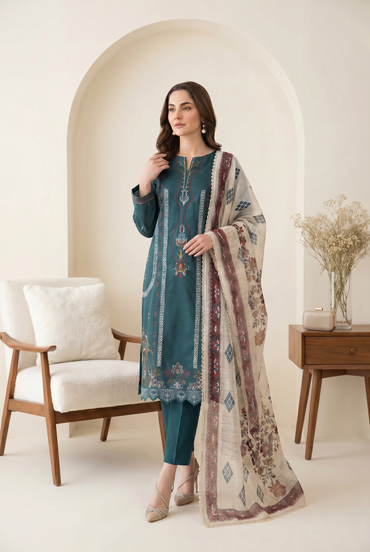 Florent By Anaya Noor Embroidered 3PC