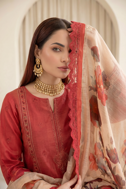 Florent By Anaya Noor Embroidered 3PC