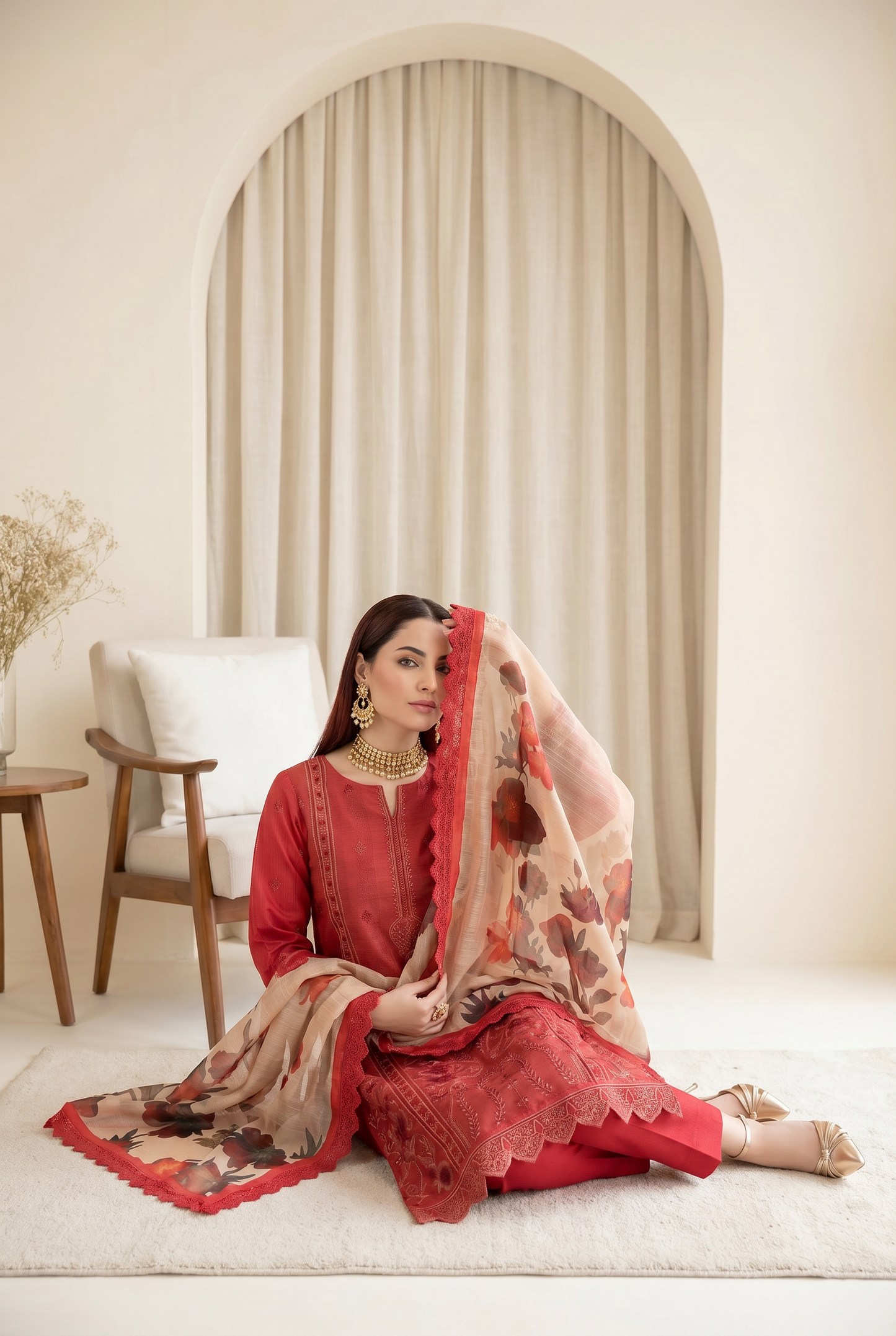 Florent By Anaya Noor Embroidered 3PC
