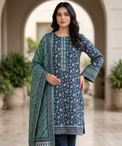 Bin Saeed Digital Printed Lawn 3PC