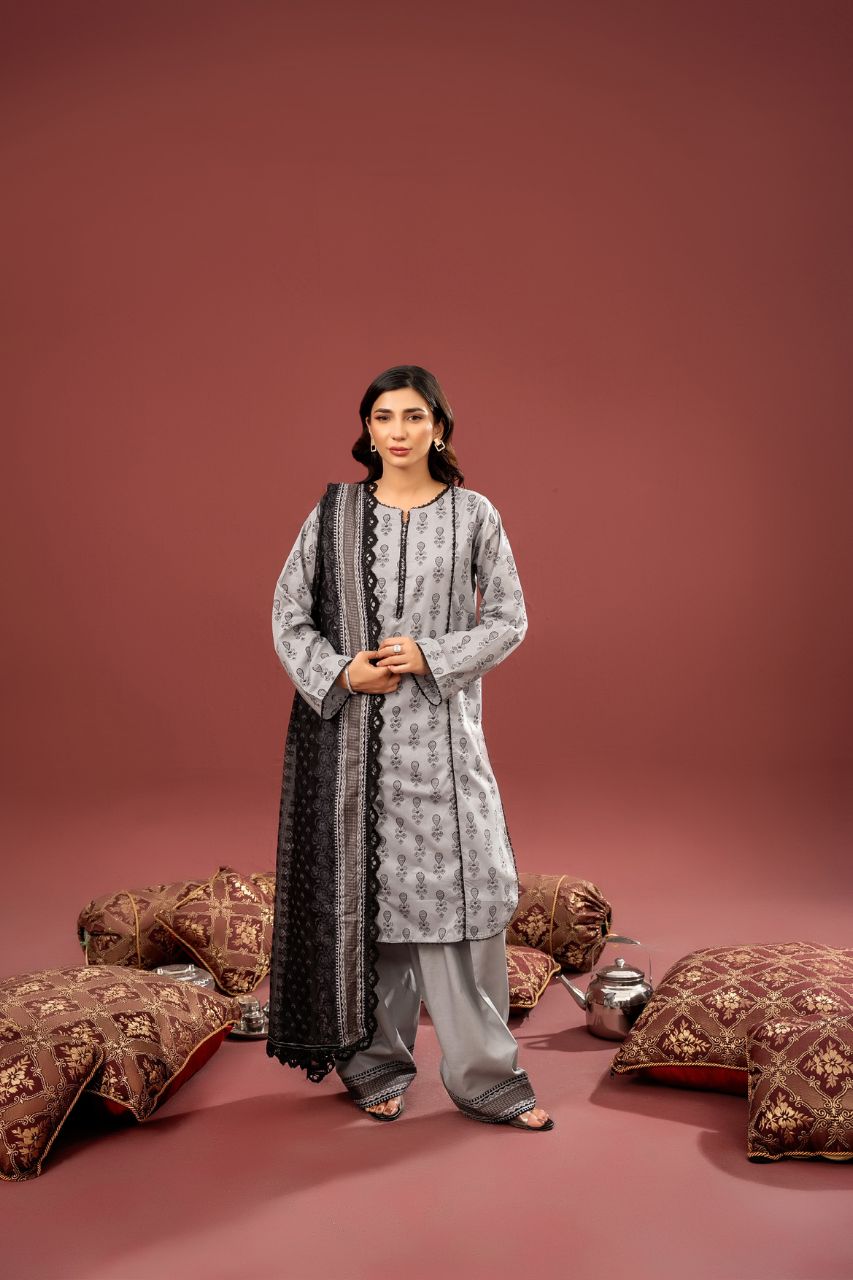 Zesh Drop-13 Airjet Printed Lawn 3PC